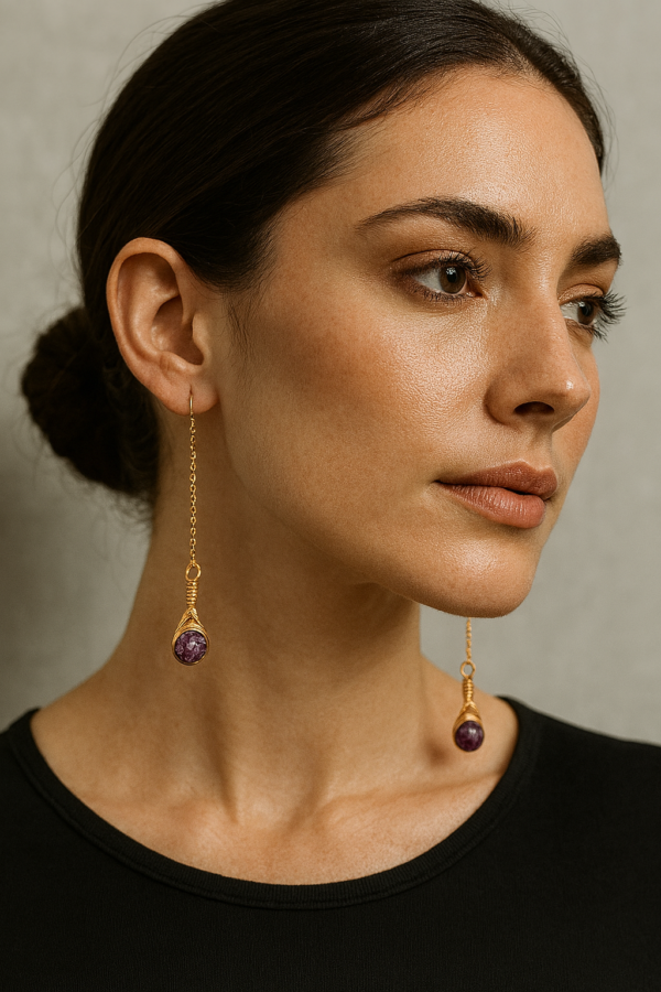 Aretes Violeta Serena